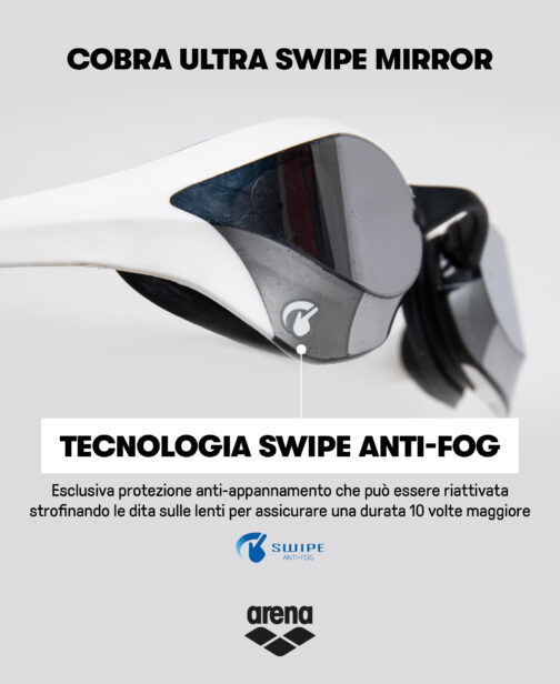 Tecnologia Swipe Anti-Fog