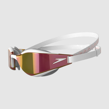 SPEEDO - Occhialino Fastskin Hyper Elite Mirror - BIANCO/GRIGIO/ORO - PROMOZIONE 20% RISPARMI € 13,00 - immagine 4