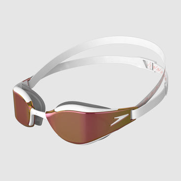 SPEEDO - Occhialino Fastskin Hyper Elite Mirror - BIANCO/GRIGIO/ORO - PROMOZIONE 20% RISPARMI € 13,00