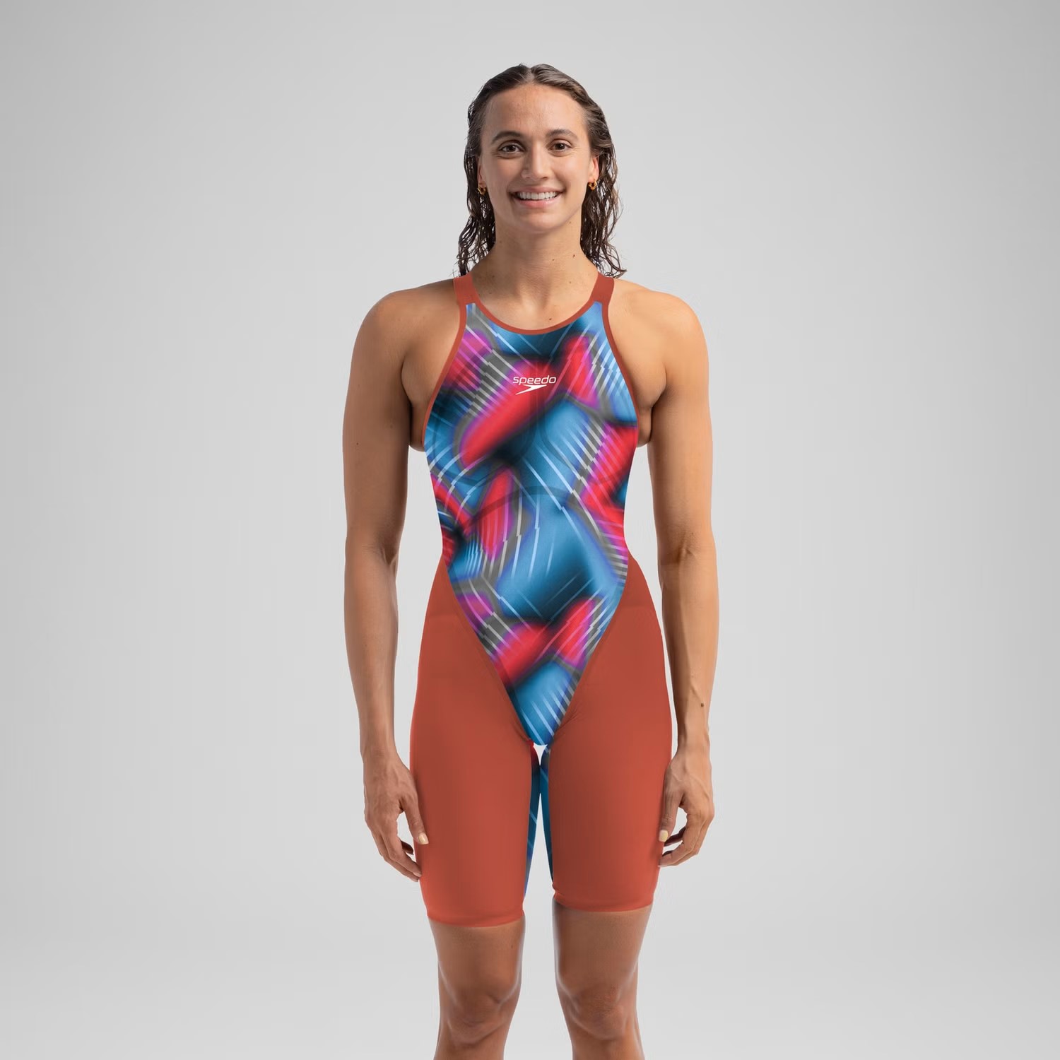 SPEEDO FASTSKIN LZR PURE VALOR 2.0 CON SCHIENA APERTA - BLU/ROSSO - PROMOZIONE 20% RISPARMI € 86,00 - immagine 2