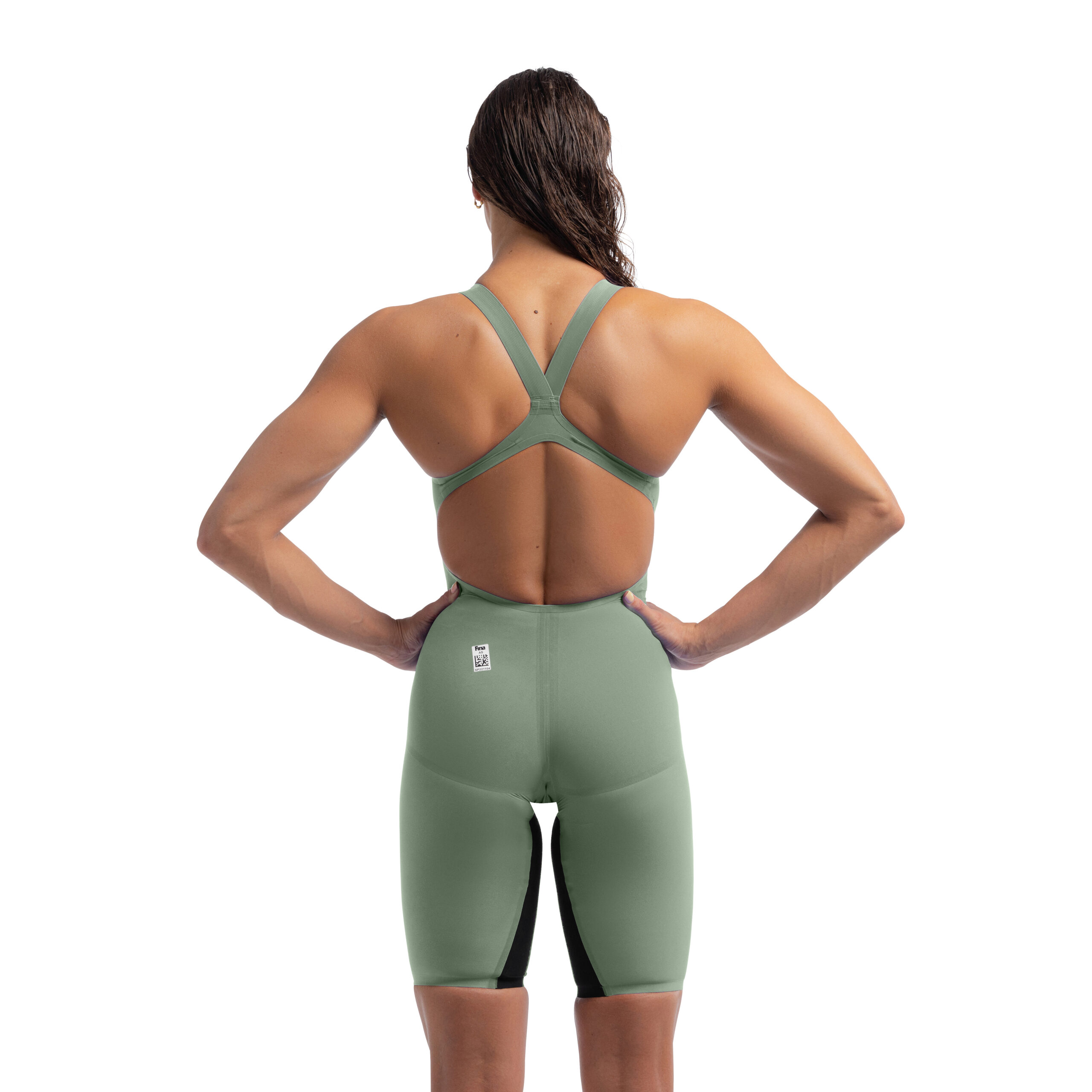 SPEEDO FASTSKIN LZR PURE VALOR 2.0 CON SCHIENA APERTA - GREEN/BLACK - PROMOZIONE 20% RISPARMI € 80,00 - immagine 2