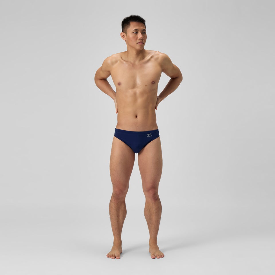 SPEEDO - SLIP UOMO DA ALLENAMENTO SOLID BRIEF TINTA UNITA - BLU - immagine 2