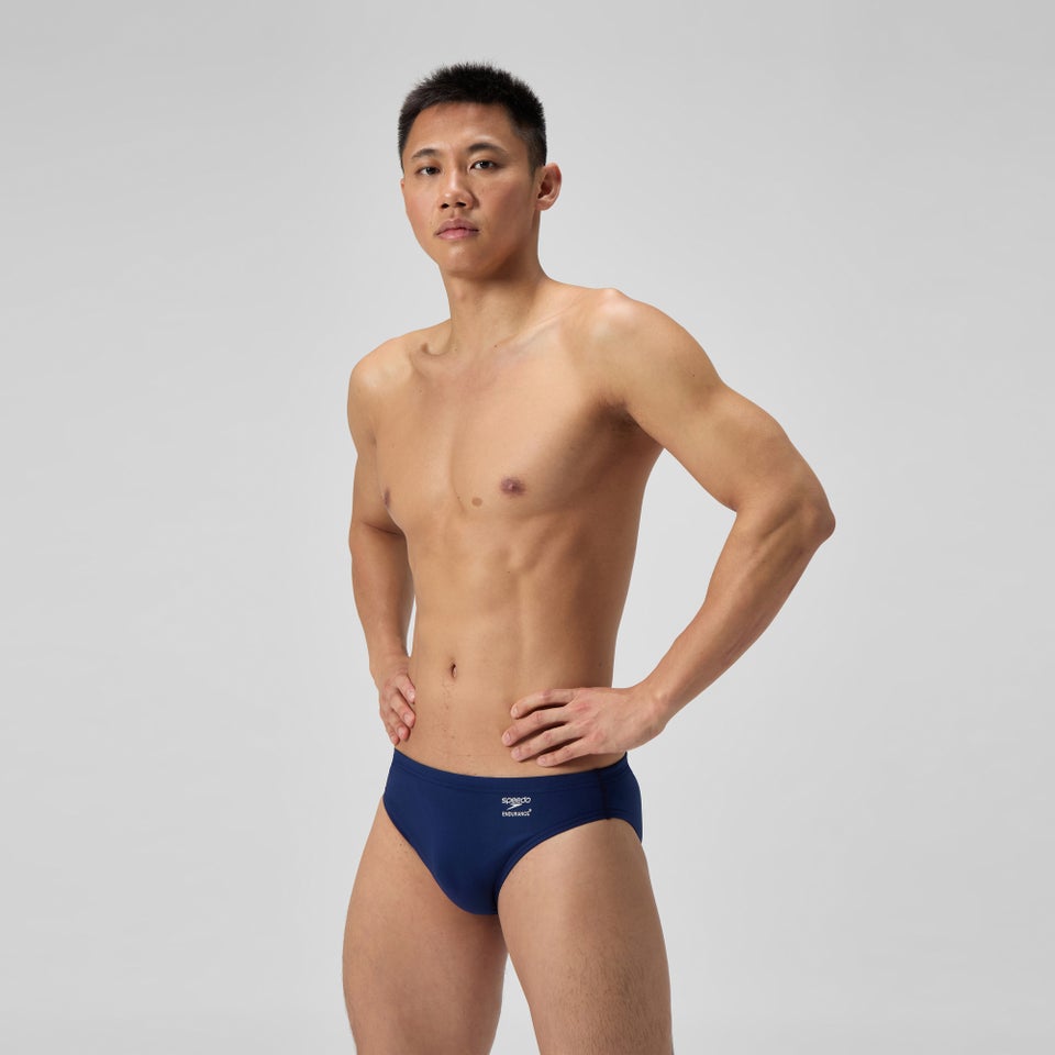 SPEEDO - SLIP UOMO DA ALLENAMENTO SOLID BRIEF TINTA UNITA - BLU - immagine 6