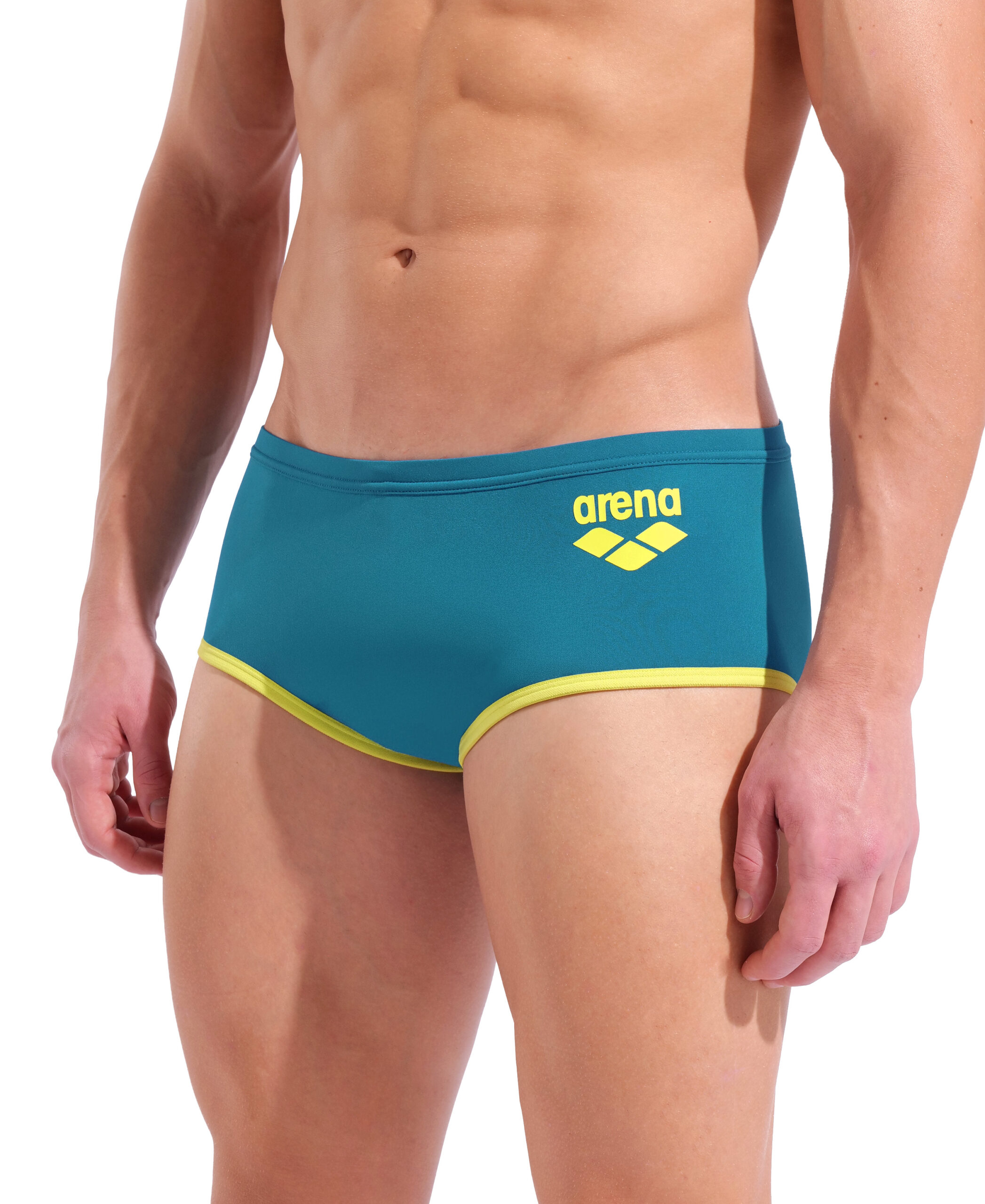 SHORT A VITA BASSA ARENA ONE BIGLOGO - BLUE COSMO/SOFT GREEN - NEW COLOR - immagine 4
