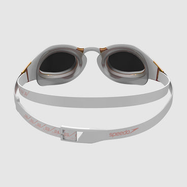 SPEEDO - Occhialino Fastskin Hyper Elite Mirror - BIANCO/GRIGIO/ORO - PROMOZIONE 20% RISPARMI € 13,00 - immagine 2
